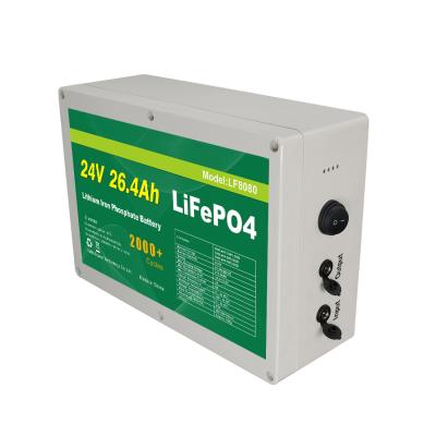 China Home Appliances Factory Customized Deep Cycle Lifepo4 Lithium Battery Pack 24V 26.4Ah for sale