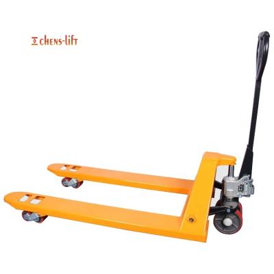 China Hotels High Quality Double Pressure 1.5 Ton Hydraulic Drum Sale Transpallet Convenient Hand Pallet Truck for sale