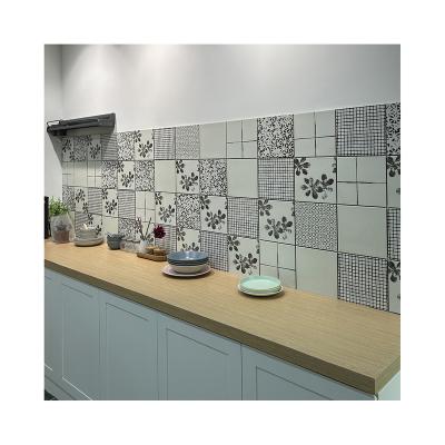 China Chinese Classical 300x300mm Modern Antique Matte Glazed Small Flower Floor Tiles Non-slip Porcelain Bathroom Balcony Ceramic Floor Tiles for sale