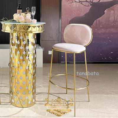 China Modern Party Color Velvet Designer High Bar Oval Back Customized Reception Chairs for sale