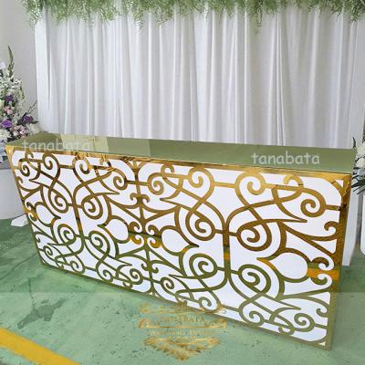 China Modern custom size club furniture led light modern corner metal bar counter for sale for sale