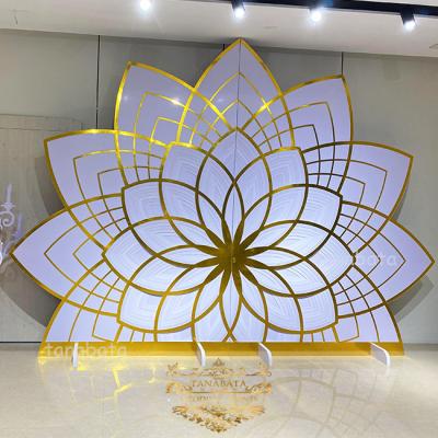 China Durable Wedding Decoration Party Used White Portable PVC Wedding Props Backdrop for sale