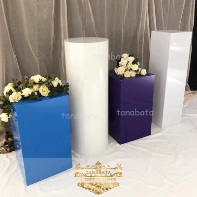 China Custom Acrylic Square Pedestal Stand (Other) Wedding Adjustable Decoration For Wedding for sale