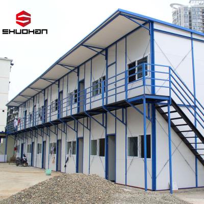 China Modern low cost enterprise steel structure house 3*6 light steel frame prefab house with ISO certificate for sale