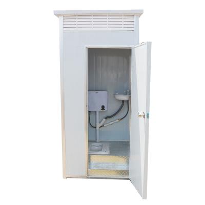 China Direct Sale Modern Simple Prefab Public Outdoor Mobile Toilet L1100mm*W1100mm*H2300mm/Customized For Public Place for sale