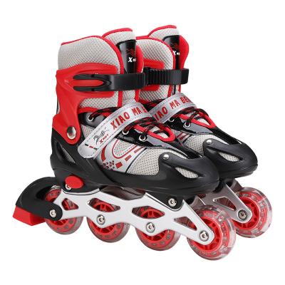 China Factory direct sales three colors adjustable flashing roller skate scooter PVC wheels integrated roller skate shoes for sale