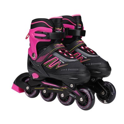 China High Quality Adjustable Instant Skate Scooter Colors PU Wheel Adult Kids Both Full Quad Roller Skates Cheap for sale