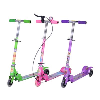 China Super Cute Child Multi Function Scooter Kids One Legged Slider Two Wheeled Folding Scooter for sale