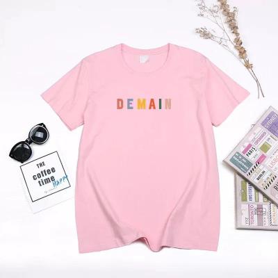 China Custom Letter Print STREETWEAR T-Shirt Short Sleeve T-Shirt for sale