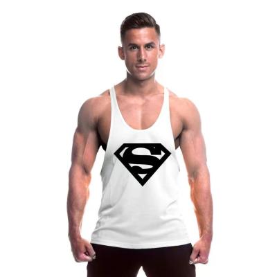 China 100% Cotton Mens Fitness Bodybuilding Elastic Camisole High Quality Tank Top for sale