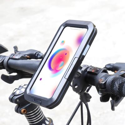 China Adjustable Multiple Fit Buttons Universal Waterproof Motorcycle Bicycle Phone Holder For Bike for sale