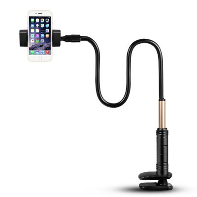 China 3-6.9 inch Smartphone Neck High Density Rubber Lazy Bracket Mobile Worm Cell Phone Holder Lazy Bracket for sale