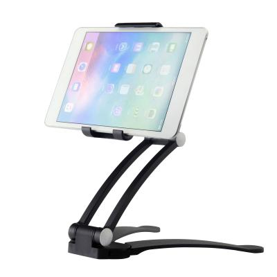 China Universal Multiple Phone Holder Mobile Phone Holder Uses Folded Wall Mount Kitchen Tablet Holder for sale