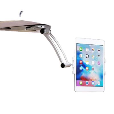 China Aluminum Alloy + ABS 2 in 1 Shelf Bracket 360 Degree Adjustable Kitchen Organizer Utensil Phone Holder Powerful Tablet for sale