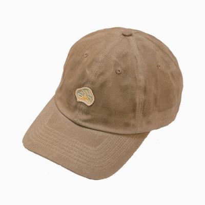 China Holes are 2020 new baseball cap oil irregular wax canvas baseball cap sakemaoyi khaki shark for sale