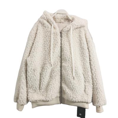 China Beautiful lamb plush coat lady winter 2020 new thickened Korean version viable loose for sale