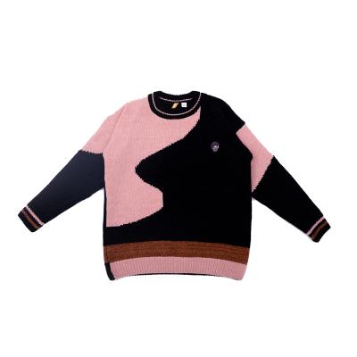 China Coral Velvet Soft Export Texture Art Color Matching Knit Sweater Breathable Sakemaoyi Shark for sale