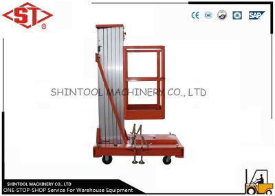 China Single Mast Aluminium Work Platforms Aerial Work Platform 10M Lifting Height for sale