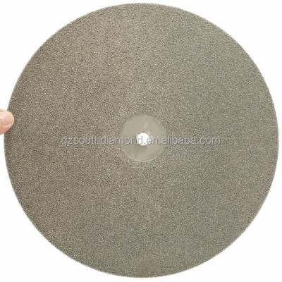 China Hot Selling Tungsten Carbide 8 Inch Grit 450 Cutter And Jewelry Diamond Polishing Disc Coated Lap Flat Gem for sale