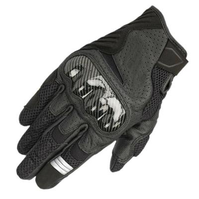 China Full Finger Wildmx GP Motorcycle Gloves Scare Black Full Finger Leather Motorcycle Gloves Pro Guantes Moto Touch Screen Locomotive for sale