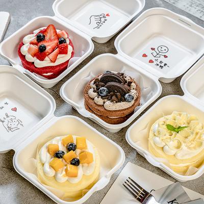 China Bento Box Bakery Container Fruit Burger Cake Lunch Box Heatable Disposable Eco-Friendly Meal Prep Packaging Food Container for sale