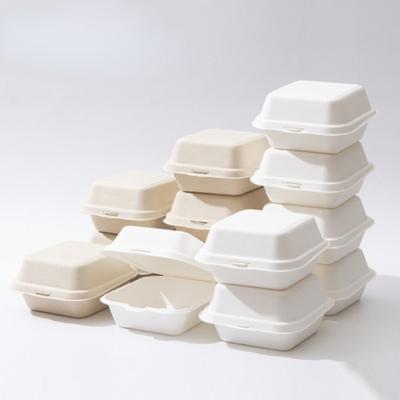 China Heatable Disposable Fruit Hamburger Container Eco-Friendly Cake Box Cake Lunch Box Packaging Food Container for sale