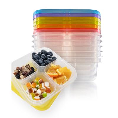 China Heatable Portable Plastic Reusable Food Containers for Kids and Adults Meal Prep Container Bento Lunch Fruit Boxes Snack Box for sale