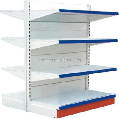 China 2017 fashion double sided and modern gondola supermarket shelf, supermarket rack for sale