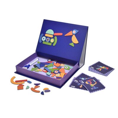 China Amazon Toys Children 3D Puzzle Game Recyclable Hot Educational Paper Magnetic Book for sale