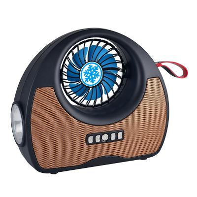 China Solar Fan with Solar Panel Mini Portable Light Portable Speaker Camping Fan Solar Battery Speaker Fan Radio Charger Solar Charger for sale