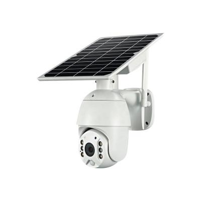 China tuya 2MP 1080P 4g solar powered ptz PAN-TILT camera pan-tilt solar powered ptz security cam for sale