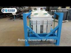 poultry feed rotary screener steel cable structure