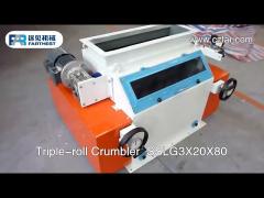 Small Size Double Roller Poultry Feed Mill Machine For Big Pellets Chaff Cutting