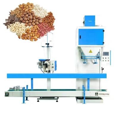 China Hot Food Selling Semi Automatic 15kg 25kg 50kg Seed Fertilizer Coffee Beans Rice Packing Machine for sale