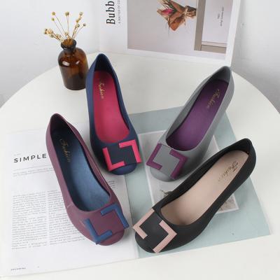 China New fashion trend women ladies office work new look cheap elegant sloping heel loose shoes for sale