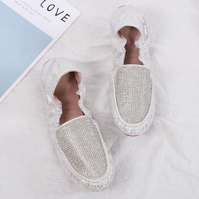 China PU women's single large round head diamond soup egg fashion trend women's shoe shoes for sale