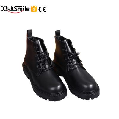 China Spring and Summer Waterproof Men's Classic Black Martin Boots Thick Sole Non-Slip Motorcycle Boots for sale