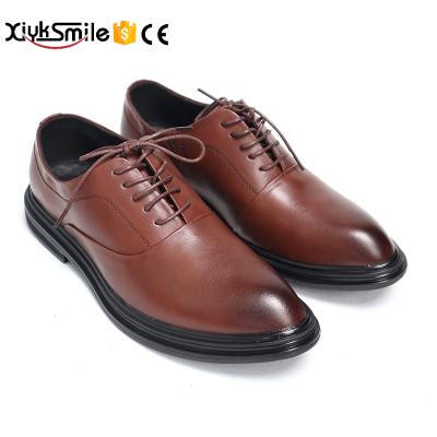 China Men's Breathable Spring / Summer Simple Basic Black / Brown Men's Stylish Shoes for sale