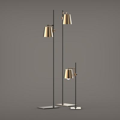 China Single Floor Lamp Modern Office Light Brass+Black OEM Odm Style Pcs Color Original Floorliht Study/Living Room Type Energy Material for sale