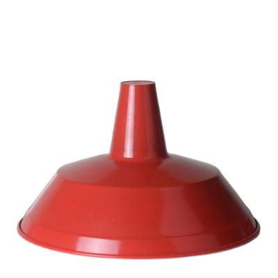 China Odm Modern OEM Factory Style Retro Lampshade Parabolic Spinning Parts Led Lighting Cover Lampshade Red for sale