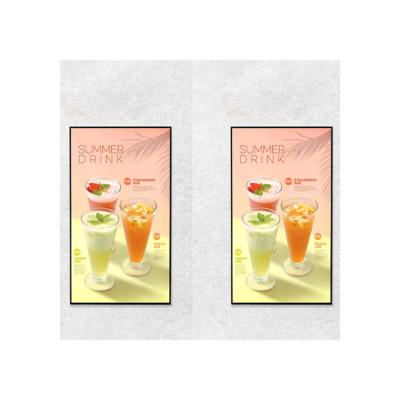 China Highlight factory price 49inch window display advertising 2000nits window display screen in sunlight for sale