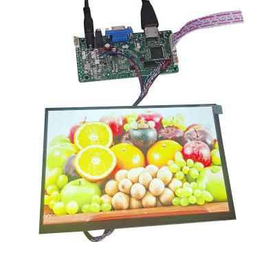 China Hot Sale White LED DC12V 10.1inch Car High Brightness LVDS Glass Outdoor Industrial Display LCD Advertising Screen for sale