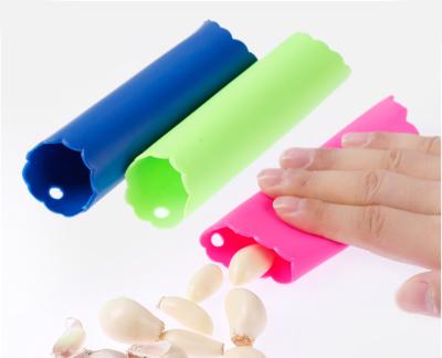 China Sustainable Product Silicone Garlic Peeler Reusable Amazon Manufacturer RTS Ningbo Kitchen for sale