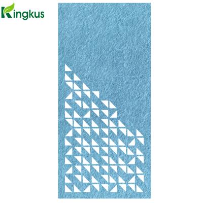 China Industrial Engraved PET Core Polyester Fiber Acoustic Panel for sale