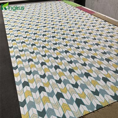 China 2021 Modern New Design Printing Polyester Fiber Pet Felt Acoustic Desk Screen Panel for sale