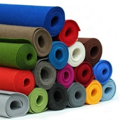 China Modern Roll 2mm / 3mm Recycled Polyester Pet Colored Fiber Acoustic Felt for sale