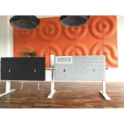 China Office Industrial PET Polyester Fiber Desktop Acoustic Screen for sale