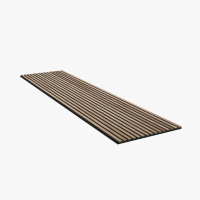 China Industrial Sound PET Top Colors Wood Slats Veneer Acoustic Panel for sale