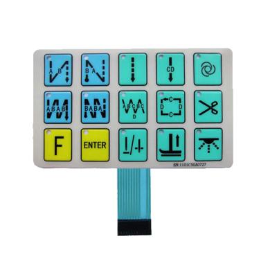 China Waterproof Polyester 4 x3 12 Row Keypad Keypad Matrix Membrane Switch for sale