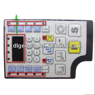 China Custom Tactile Keypad Pillow Embossed Key Membrane Keypad Switch With Metal Dome for sale